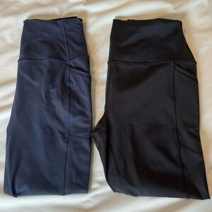 RBX Capri exercise leggings with pockets